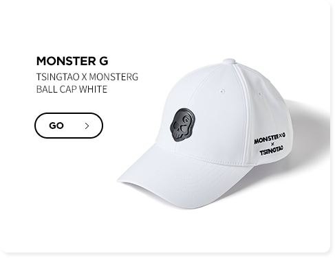 TSINGTAO X MONSTERG BALL CAP WHITE