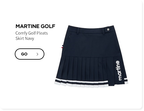 Comfy Golf Pleats Skirt Navy