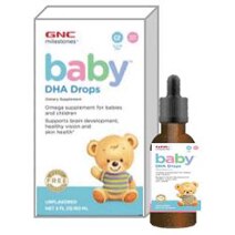 GNC 베이비 DHA 드롭 (액상 영유아 오메가3,두뇌 및 눈건강에 도움) baby DHA Drops