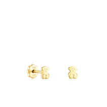 Gold TOUS Baby earrings Bear motif
