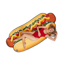 gigantic hot dog beach blanket