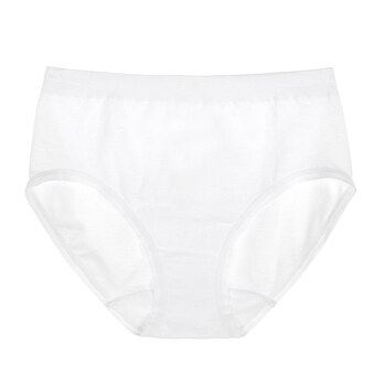 COTTON BLENDED PANTIES WHITE