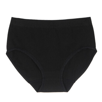 COTTON BLENDED PANTIES BLACK