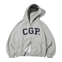 CGP Arch Logo Hooded Zip-Up_D.Grey_S