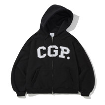 CGP Arch Logo Hooded Zip-Up_Black_S
