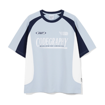 Racing Coloring Short Sleeve T-Shirt_Sky Blue_M