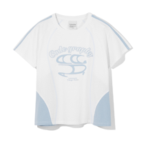 (Woman) WAVE Archigo Coloring Short Sleeve T-shirt_WHITE_S