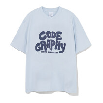 CODEGRAPHY JELLY Logo Short Sleeve T-shirt_SKY BLUE_S