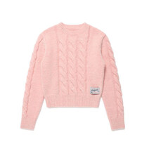 [RR]ROUND CABLE KNIT_PINK