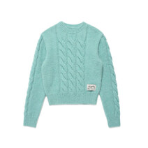 [RR]ROUND CABLE KNIT_MINT