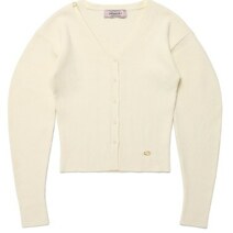 [RR]CUT OUT VOLUME SLEEVE CARDIGAN_IVORY