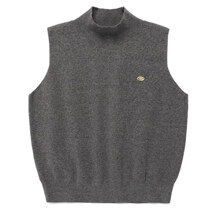 [RR]SLEEVELESS HIGH NECK KNIT_CHARCOAL