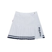 Comfy Golf Pleats Skirt_White S