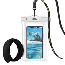 Quad Lock Smartphone Waterproof Bag (Includes Arm Band) White