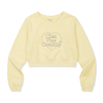 [Mmlg W] SYMBOL SWEAT (BUTTER)_F