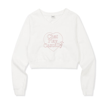 [Mmlg W] SYMBOL SWEAT (EVERY WHITE)_F