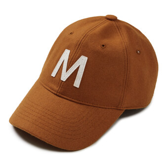 [Mmlg] INITIAL BALL CAP (ORANGE)_F