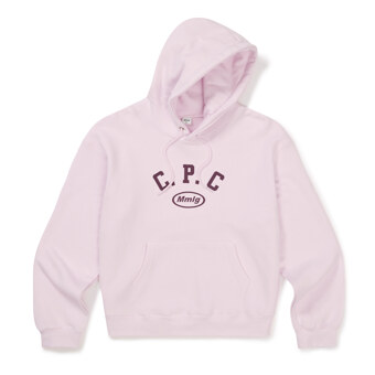 [Mmlg] SLOGAN HOODIE (POWDER PINK)_S