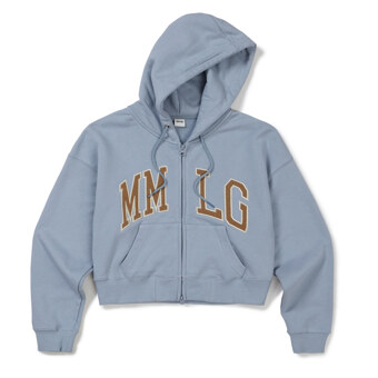 [Mmlg W] VARSITY HOOD ZIPUP (VINTAGE CLOUD)_F