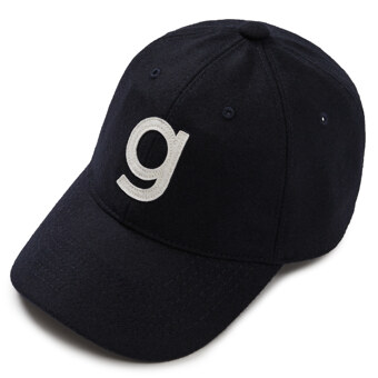 [Mmlg] INITIAL BALL CAP (NAVY)_F