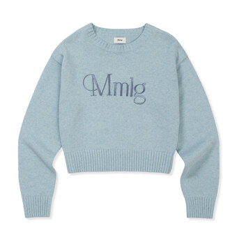 [Mmlg W] W PULLOVER KNIT (SKY BLUE)_F