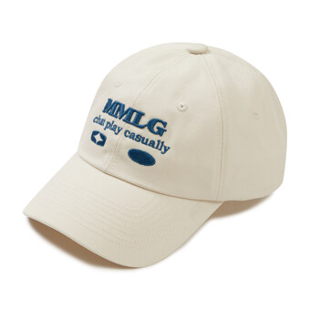 [Mmlg] LETTER PLAY BALL CAP (IVORY)_F