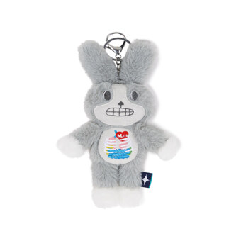 [Mmlg W] NOYISIN RABBIT KEYRING (GREY)_F