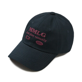 [Mmlg] LETTER PLAY BALL CAP (NAVY)_F