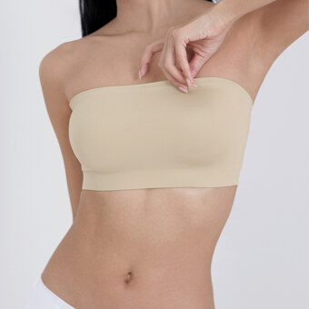 OFF-SHOULDER BRA BEIGE M